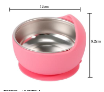 The Little Kind Silicone & Stainless Steel Feeding Bowl – Oatmilk