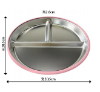 The Little Kind Silicone & Stainless Steel Divided Plate – Oatmilk